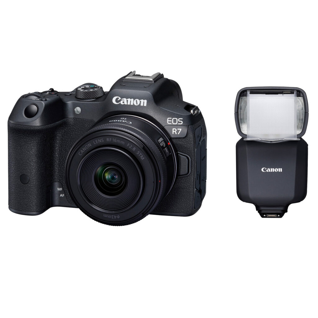 CANON EOS R7 W/RF 16MM F2.8 & EL-5 SPEEDLIGHT BUNDLE