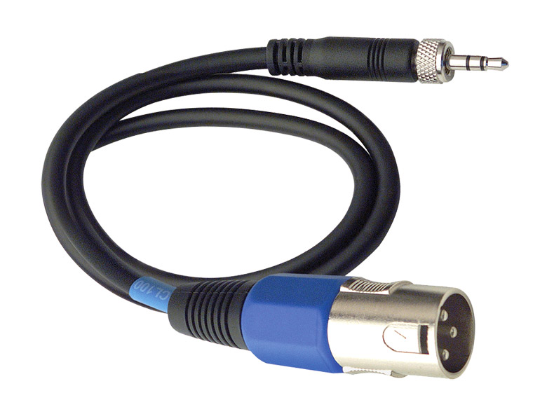 SENNHEISER CL 100 CABLE Male 3-pin XLR to 3.5mm locking jack, 0.6m