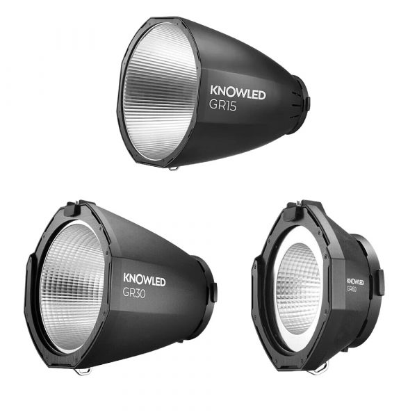 (Godox  Reflector Kit  for  KNOWLED  MG1200Bi  (15, 30 & 60°