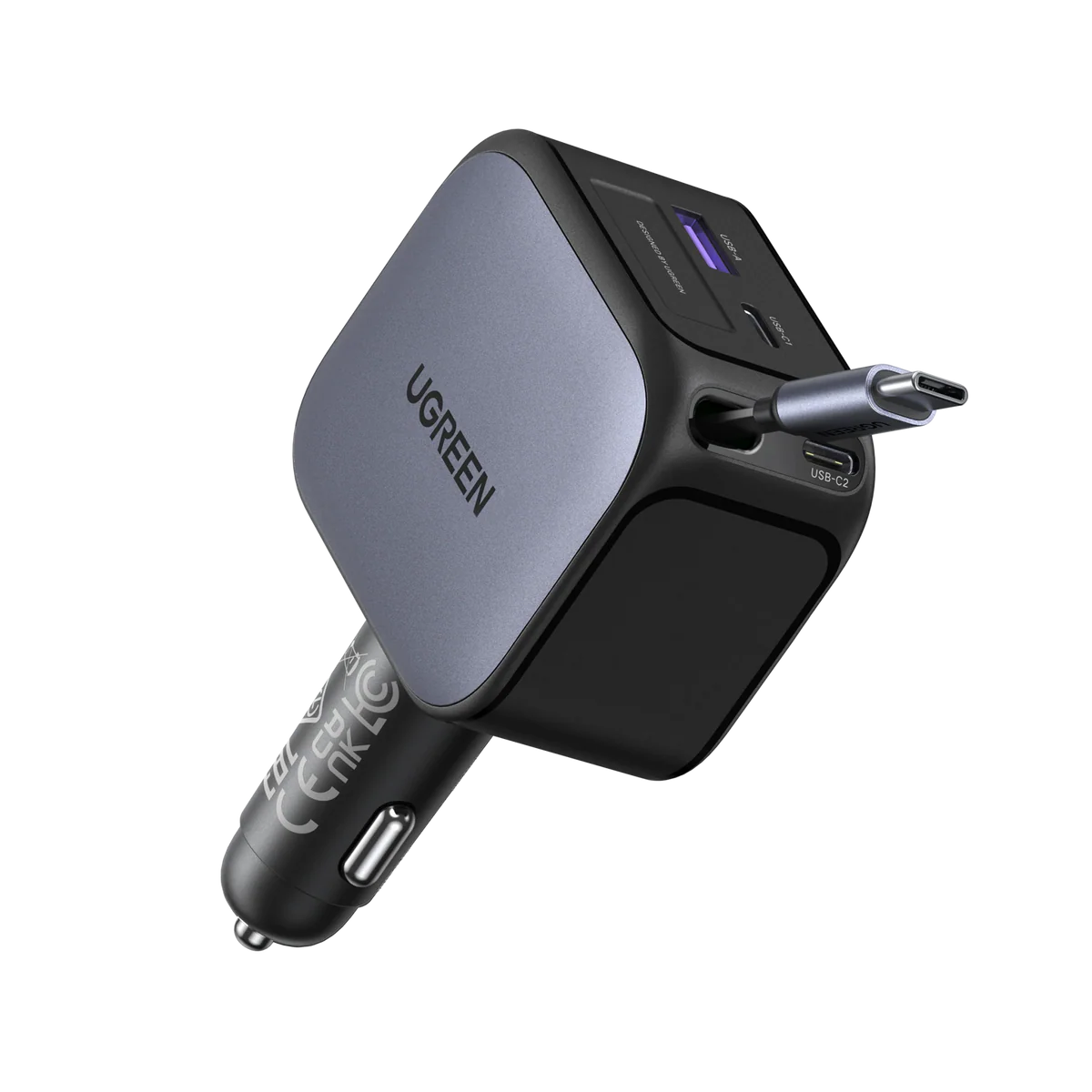 UGREEN 145W  FAST CAR CHARGER WITH  EC604   55910